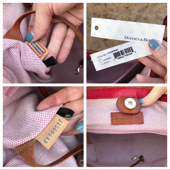 Dooney & Bourke Red Slouch Shoulder Bag - Picture 8 of 8